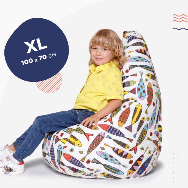 Детское Кресло Мешок Рыбки 1