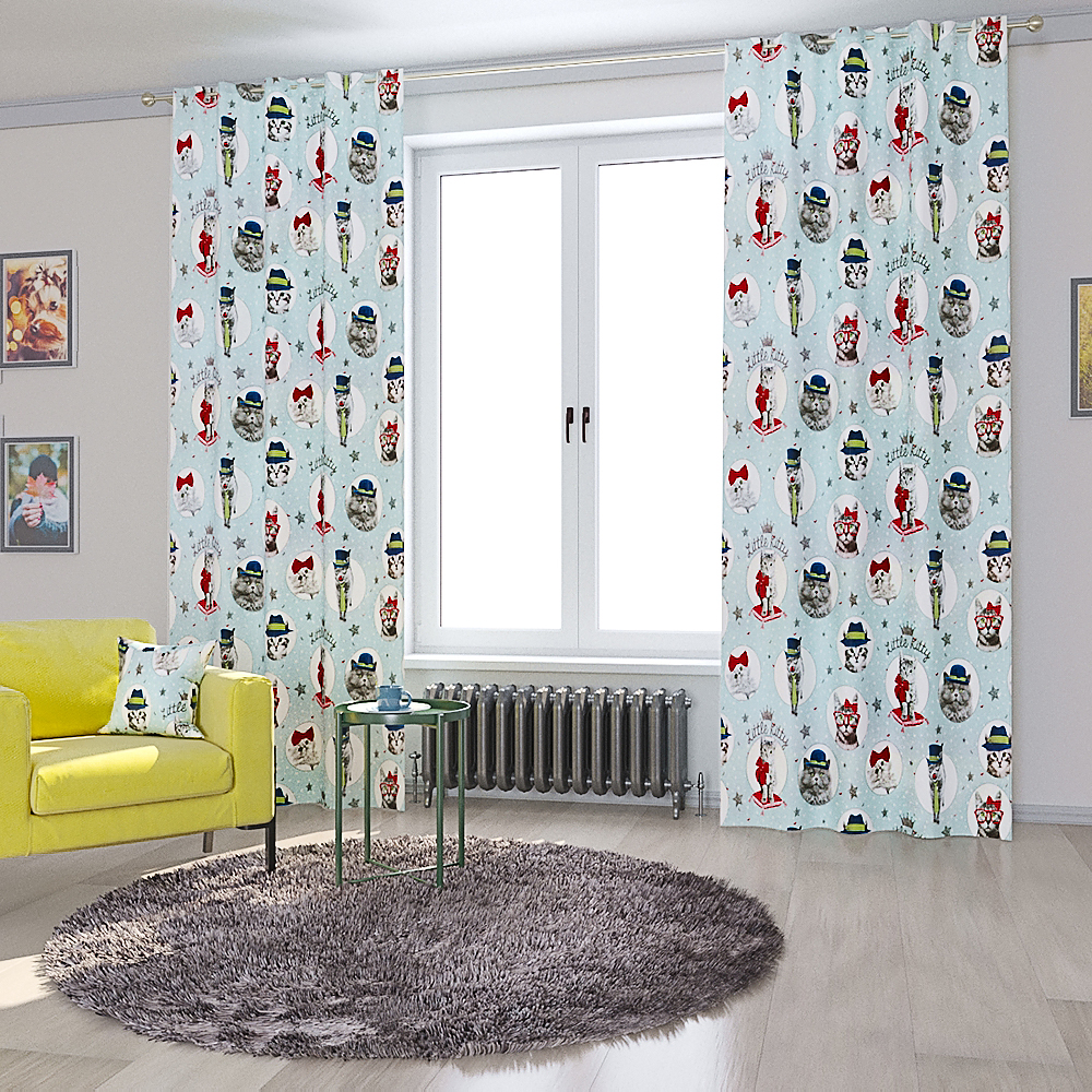 Шторы Кошки 1