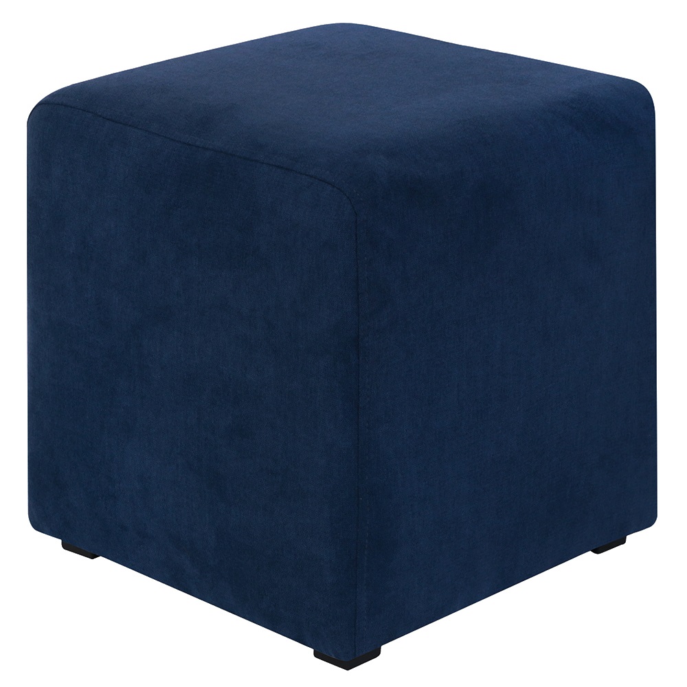Пуф Валенсия Синий Велюр 2