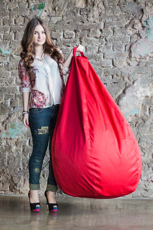 Купить Кресло Мешок Груша Фьюжн Красное от производителя Bean-Bag Кресло Мешок Груша Фьюжн Красное 4