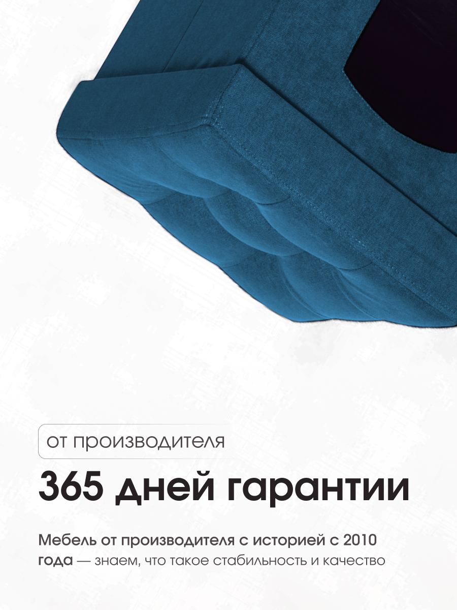 Пуфик Складной Для Животных Синий Велюр 8