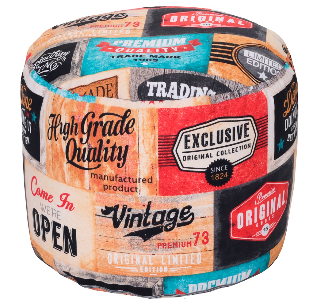 Пуфик Круг Лейбл 1