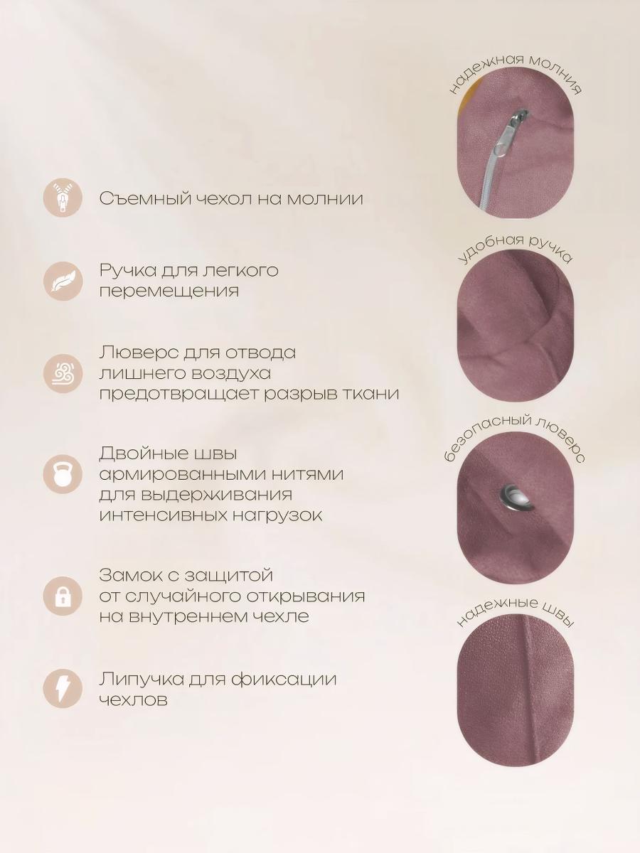 Кресло Мешок Груша Оранжевое (Оксфорд) 3