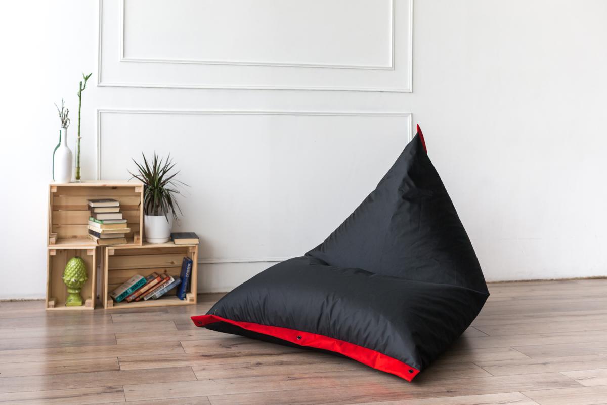 Кресло Пирамида Черно-Красная 4