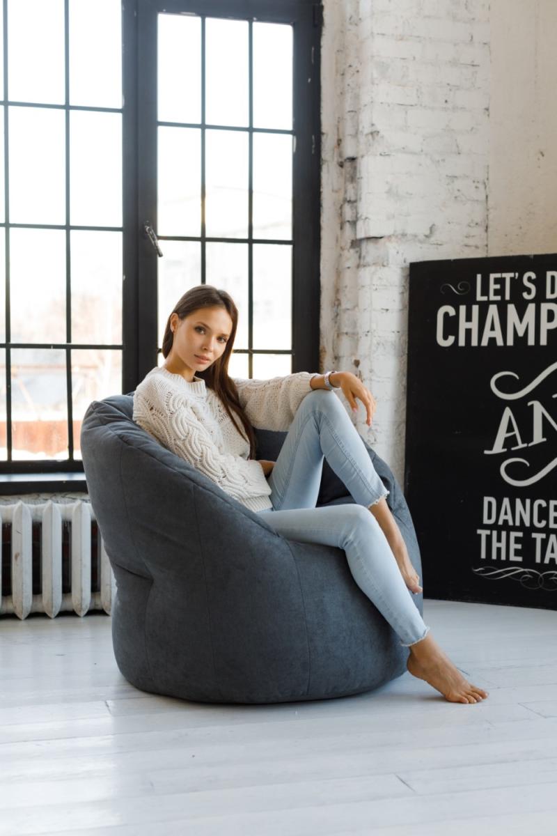 Кресло Пенек Зефир Серый 10