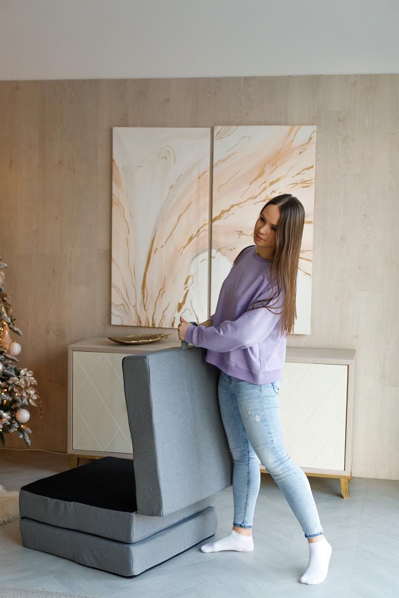 Пуф Трансформер Серый  12