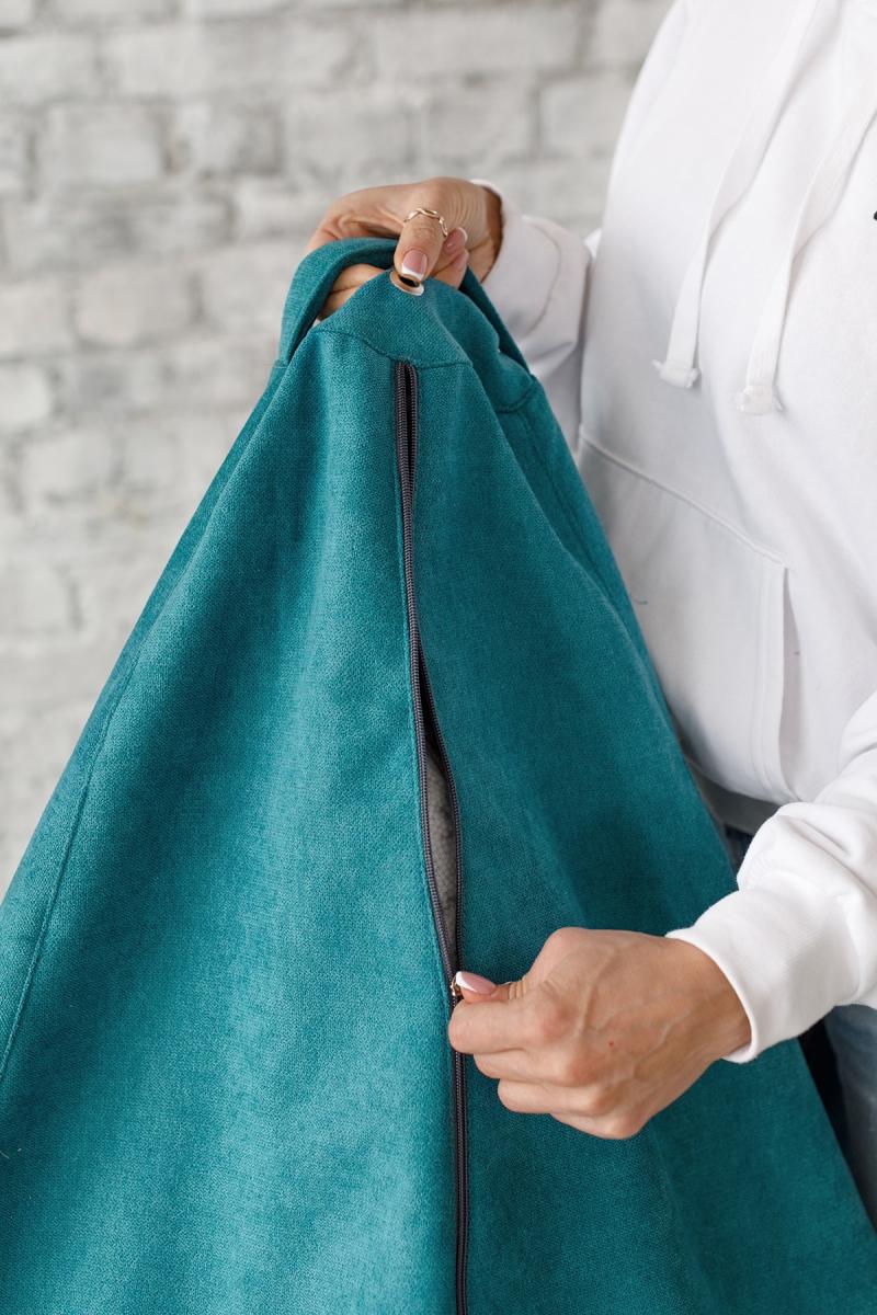 Кресло Мешок Груша Нефритовый Велюр 7