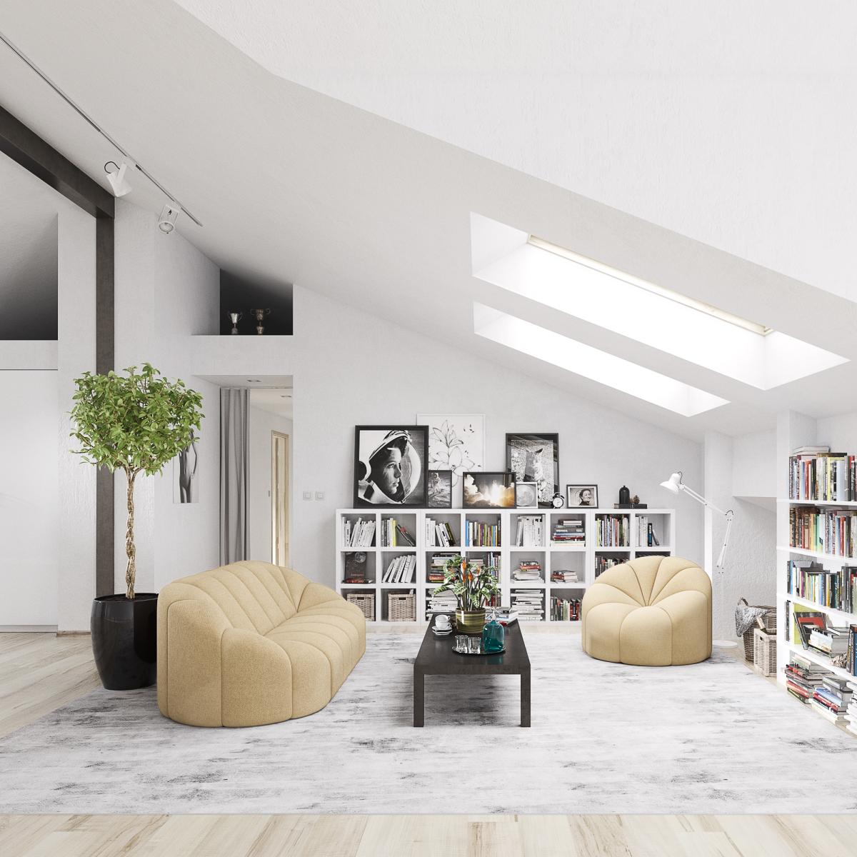 Кресло Слайс Бежевое 2