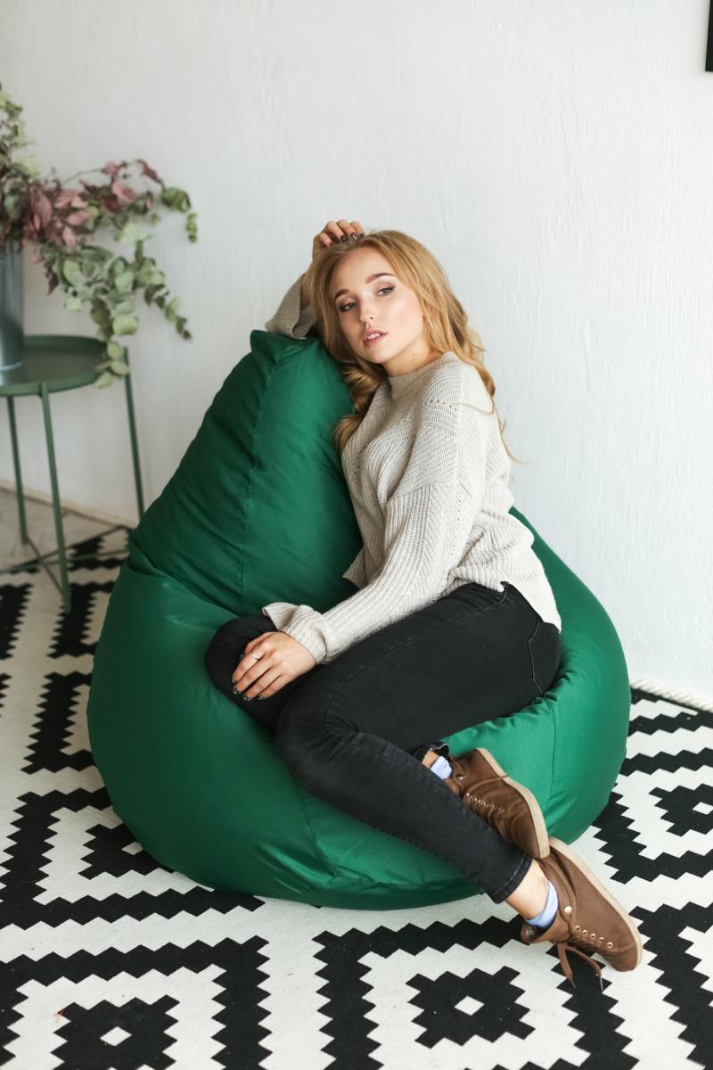 Купить Кресло Мешок Груша Фьюжн Зеленое от производителя Bean-Bag Кресло Мешок Груша Фьюжн Зеленое 3
