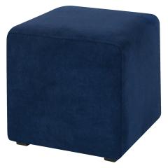 Пуф валенсия синий велюр 1