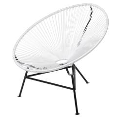 Кресло line белое 1