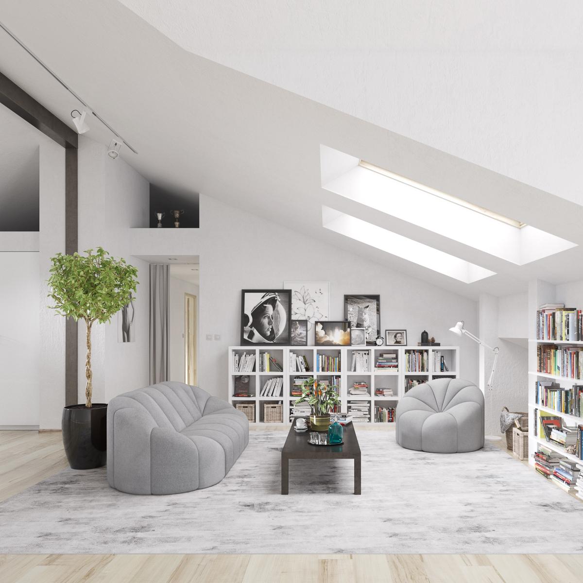 Диван Слайс Серый 2