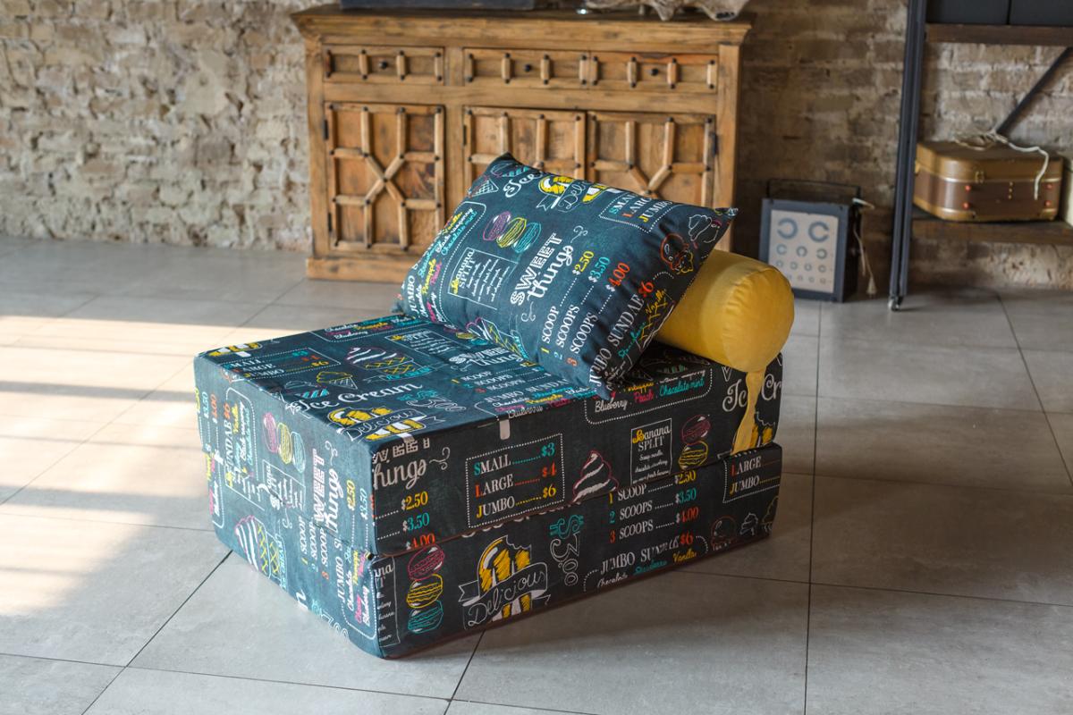 Бескаркасный Диван PuzzleBag Ice Cream L 7