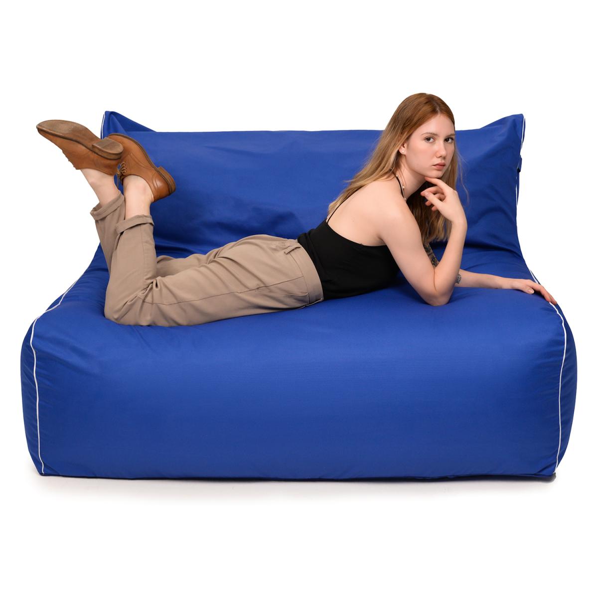 Бескаркасный Диван Модерн Синий 6