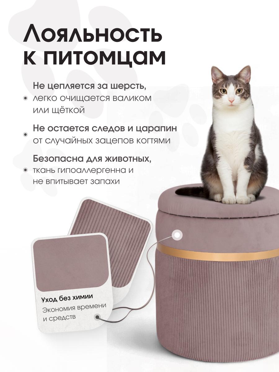 Пуф Лакси Розовый 8