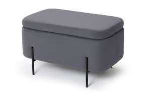 80574233  Пуф DreamBag Garda овальный с ящиком для хранения, серый_2