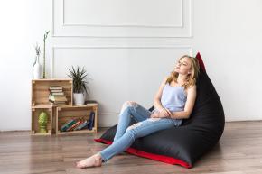 Кресло Пирамида Черно-Красная 2