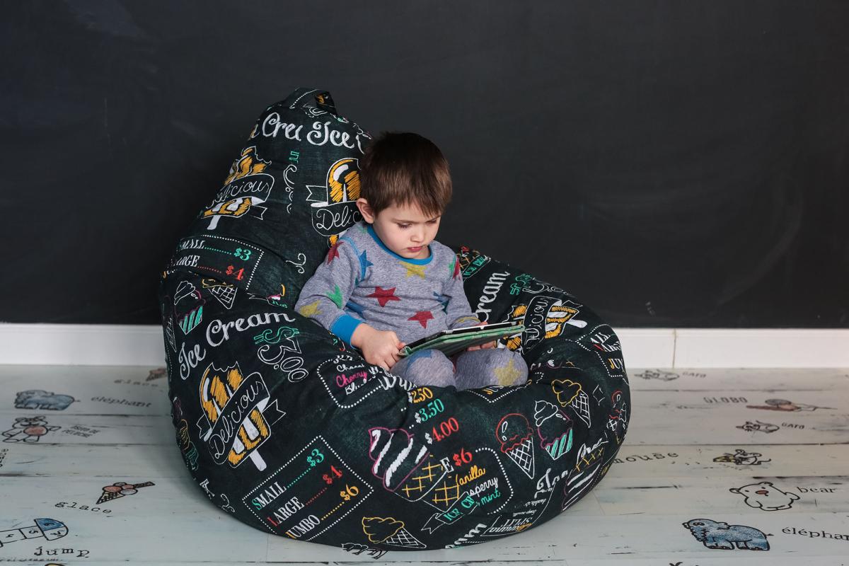 кресло мешок в интерьере детской