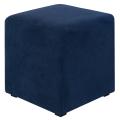Пуф валенсия синий велюр 2