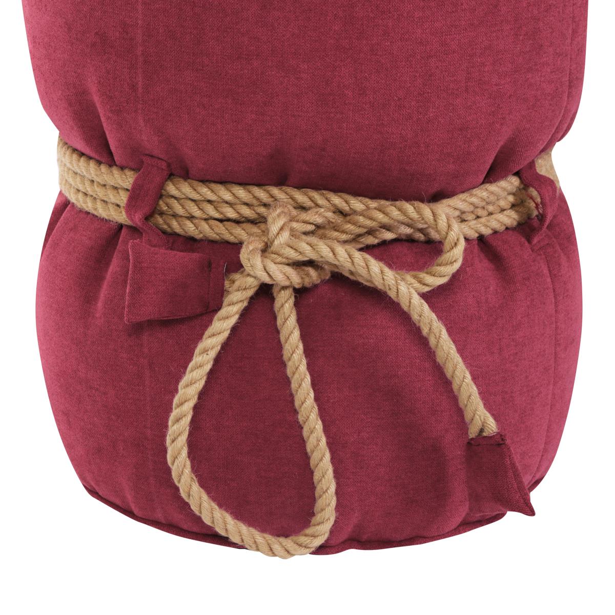 Пуф Кнехт Бордовый 7