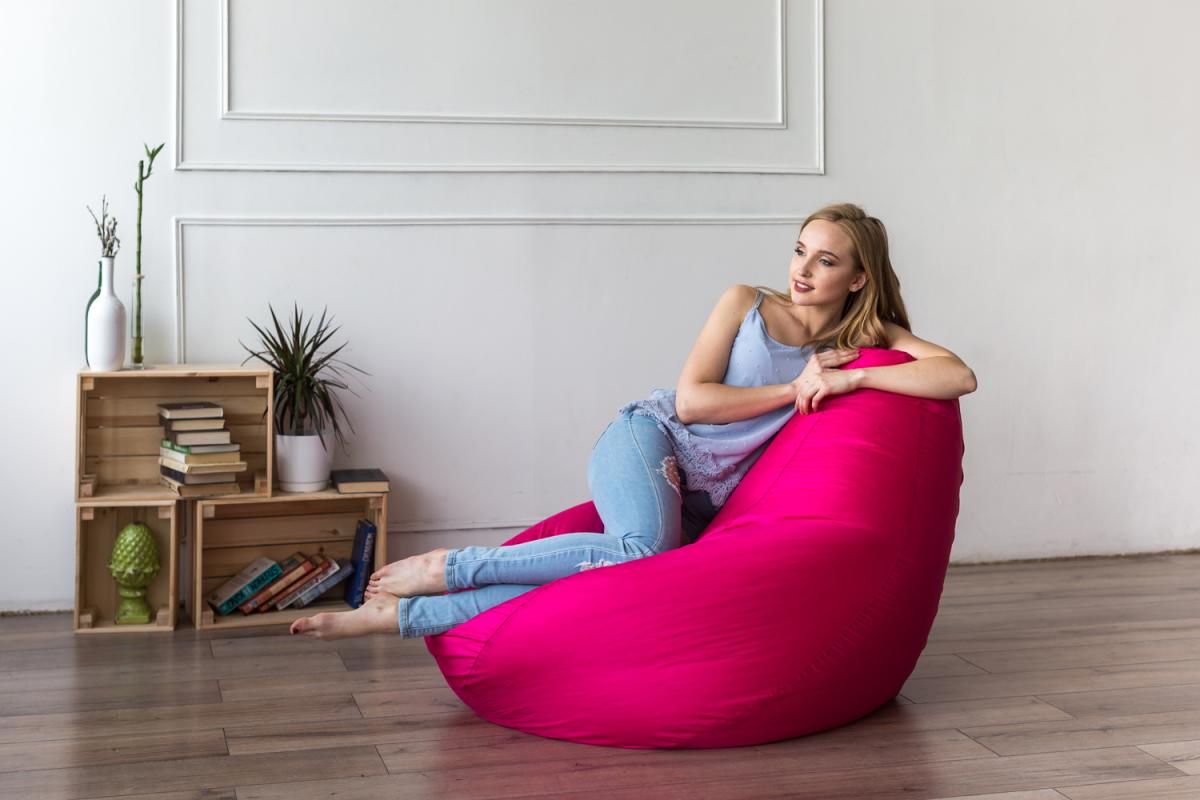 Купить Кресло Мешок Груша Розовое (Оксфорд) от производителя Bean-Bag Кресло Мешок Груша Розовое (Оксфорд) 5