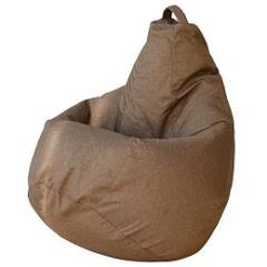 Кресло Мешок Груша Светло-Коричневая Рогожка