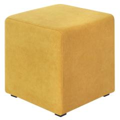 Пуф валенсия желтый велюр 2
