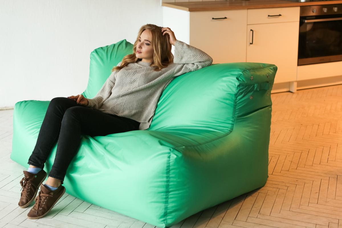 Купить Бескаркасный Диван Модерн Зеленый от производителя Bean-Bag Бескаркасный Диван Модерн Зеленый 3