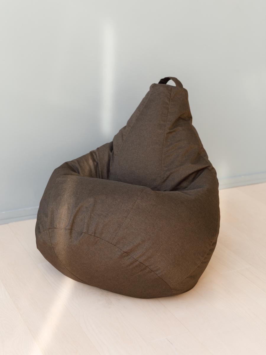 Кресло Мешок Груша Коричневая Рогожка 4
