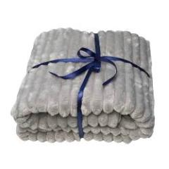 серый плед 1