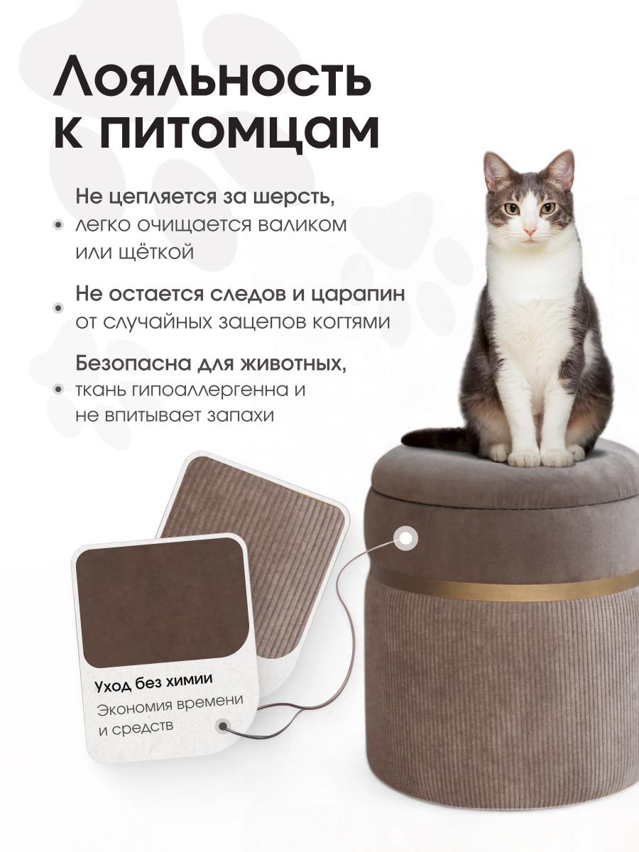 Пуф Лакси Бежевый 5