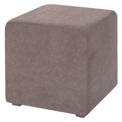 Пуф валенсия бежевый велюр 1