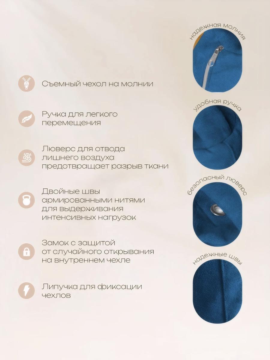 Кресло Мешок Груша Оранжевое (Оксфорд) 38