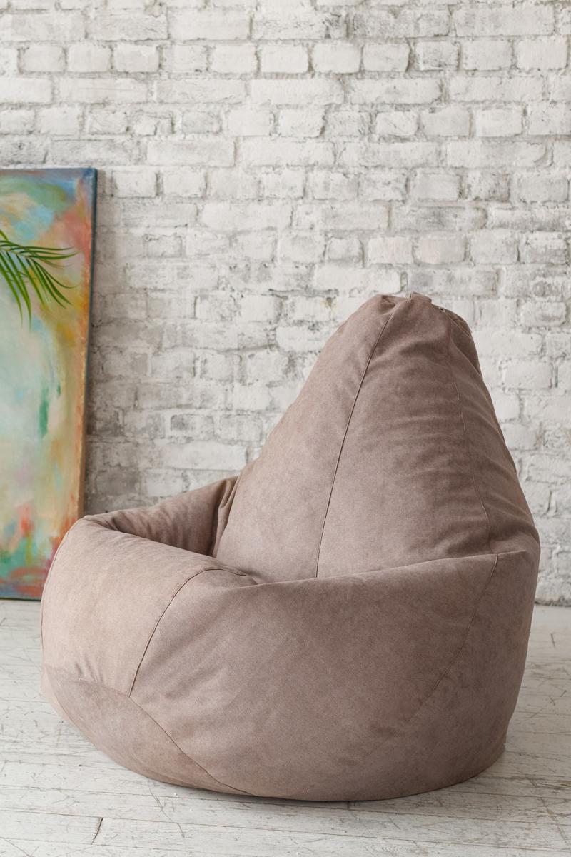 Кресло Мешок Груша Бежевый Велюр 7