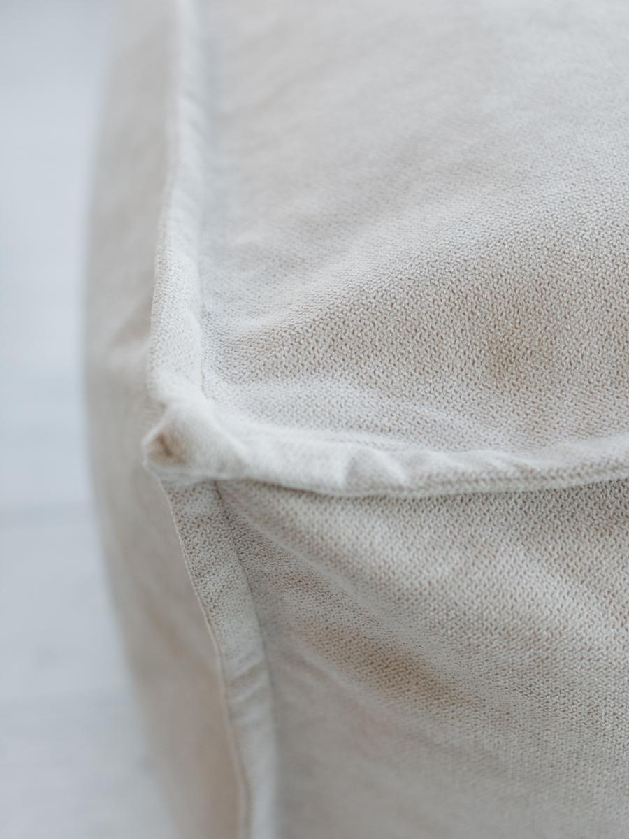 Кресло Манхеттен Светло-бежевое с Пуфом 6