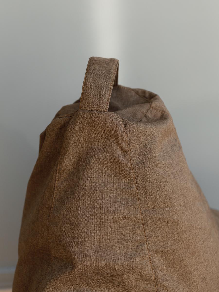 Кресло Мешок Груша Светло-Коричневая Рогожка 3