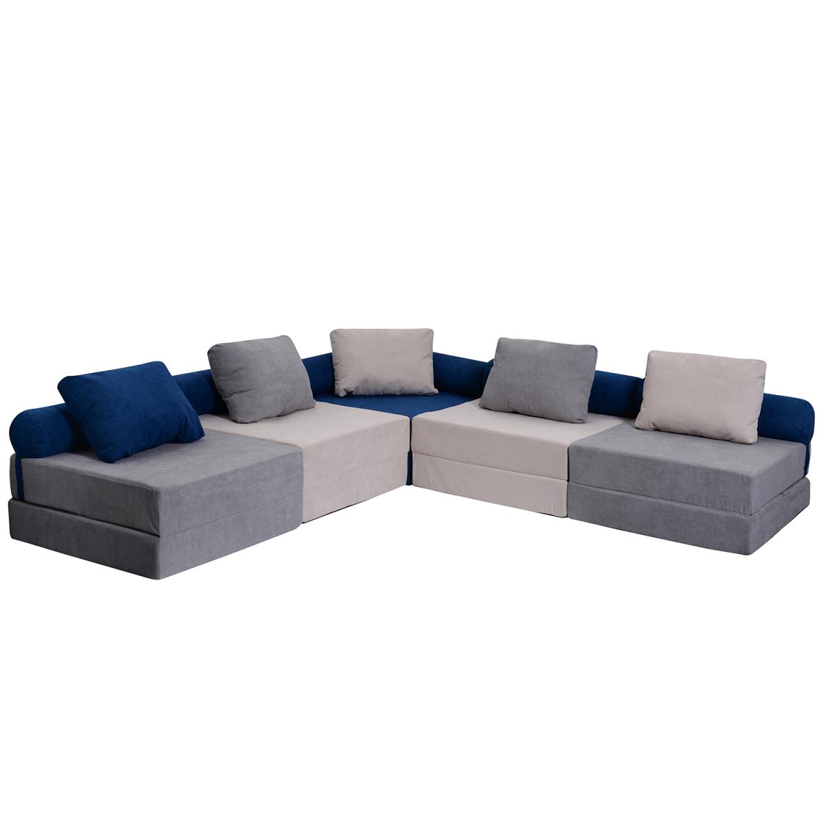 Модульный Бескаркасный Диван Space Серый 3