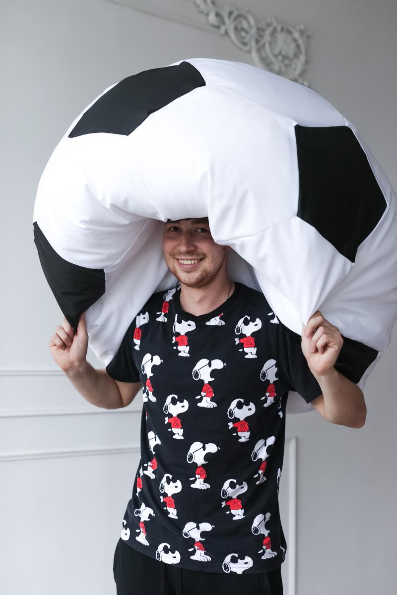 Кресло Мяч Бело-Черный Оксфорд 5