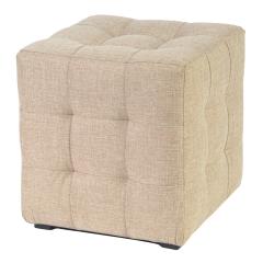 Пуф Лотос бежевая рогожка 1